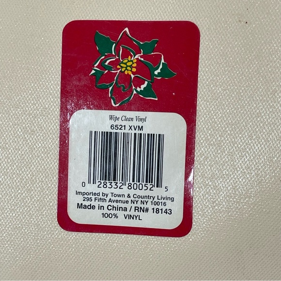 Vintage Christmas Vinyl Placemats Christmas Tree Town & Country Living Set of 4 - Picture 5 of 9